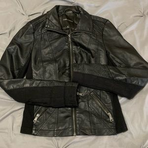 Faux leather jacket